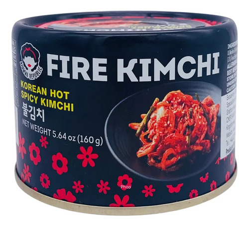 Fire Kimchi Coreano Picante Korean Hot Pickled Cabbage 160g