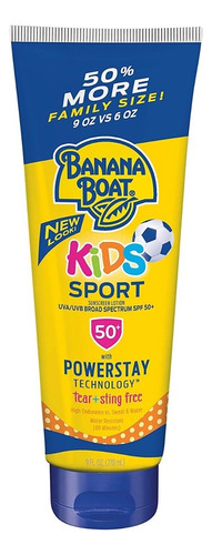 Banana Boat Kids Sport Protector Solar Para Niños Spf 50