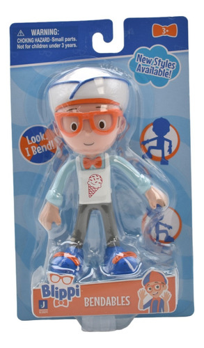 Blippi Heladero Figura Flexible 13cm Jazwares 