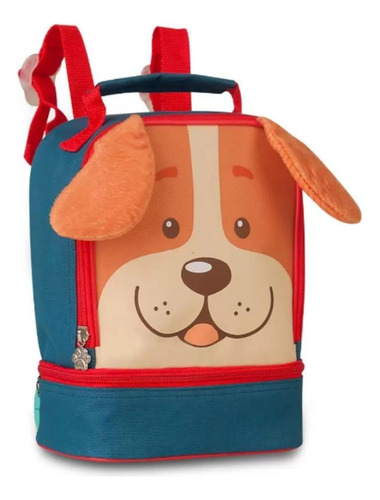 Lancheira Térmica Cachorro Vermelho Pets Infantil Dog - Clio