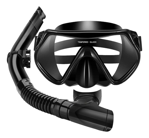 Óculos Mergulho Snorkel Lentes Uv Profissional Preto
