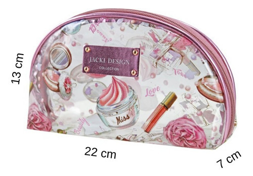 Necessaire Meia Lua Doce Encanto Jacki Design Rosa