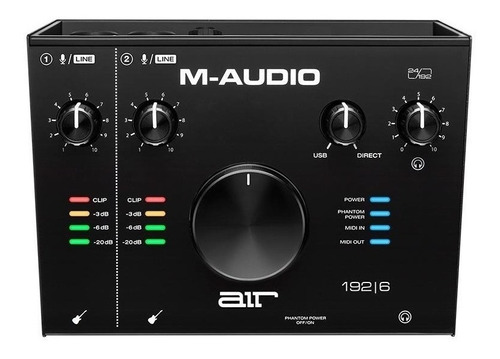 Interface M-audio Air 192|6 Midi Usb De 2 Entradas 2 Salidas