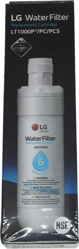 Imagen 3 de 5 de Filtro Agua Heladera LG Adq747935 Lt1000p /pc/pcs Original