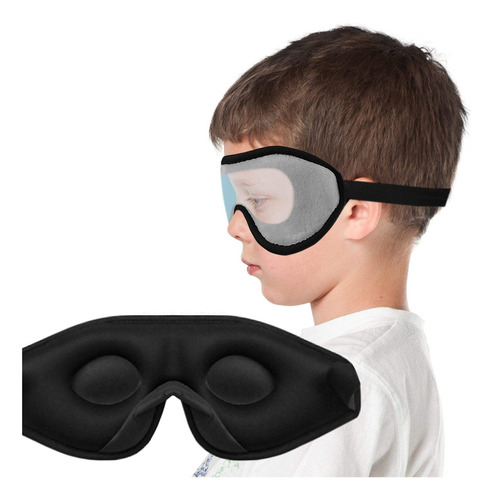 Sleep Mask For Kids With Blockout Light - Memory Foam 3d Con