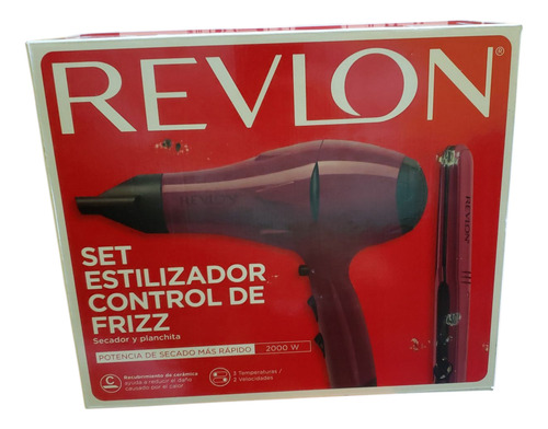 Set Control Frizz Secador Y Plancha Revlon