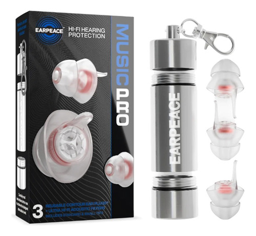 Protector De Oidos Tapones Reutilizables Earpeace Music Pro 