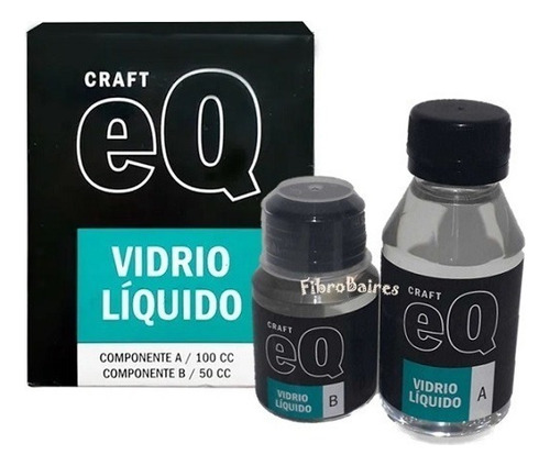 Vidrio Liquido Eqarte (2 Componentes 100ml + 50ml ) Eq Craft