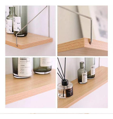 Estantes Flotantes De Pared Para Dormitorio Cocina Baño 4pcs Eshopangie
