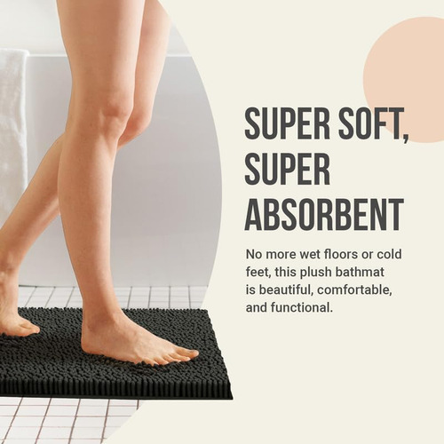Alfombra De Baño De Lujo De Lujo De Osoft 25x18, Alfombras D