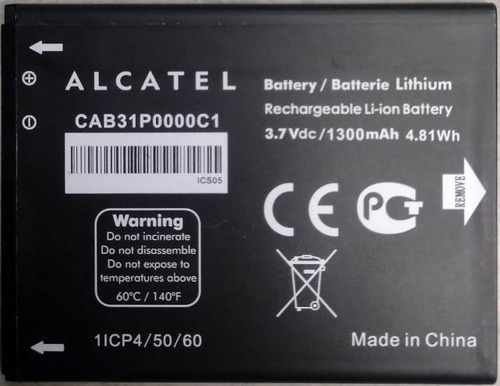Batería Alcatel Ot-5020 Ot5020d Ot-983 Ot-4010