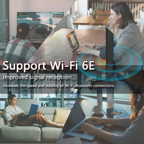 Antena Wifi 6e Zahara Rp-sma Dual Banda Para Placas Asus