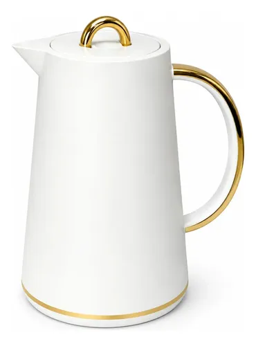 Garrafa Térmica Café Chá Garrafa de Café 1 Litro Vidro Antigotejante Alta Conservação Dourada Bule Térmico Sayonara