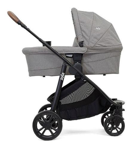 Carrinho De Bebê Joie Versatrax E Cinza Gray Flannel
