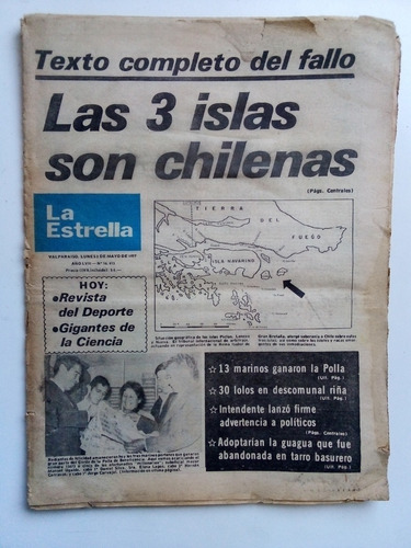 Diario La Estrella De Valparaiso-  2 De Mayo 1977-