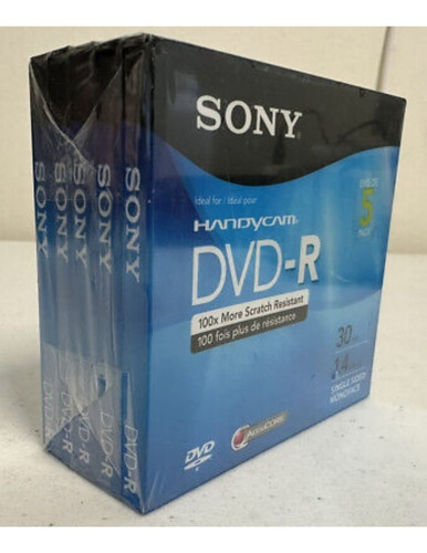 Sony Dvd-r Paquete De Cinco Piezas