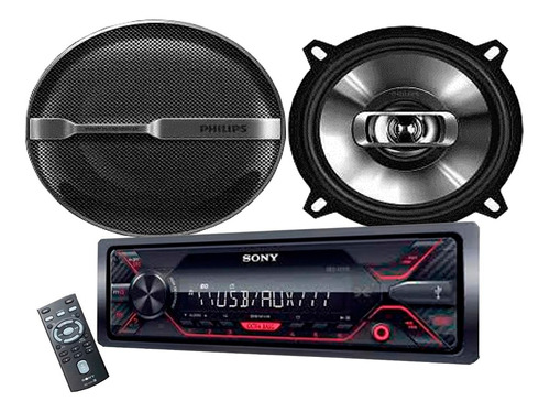 Combo Auto Radio Sony Dsx-a110u + Parlantes Philips 5'