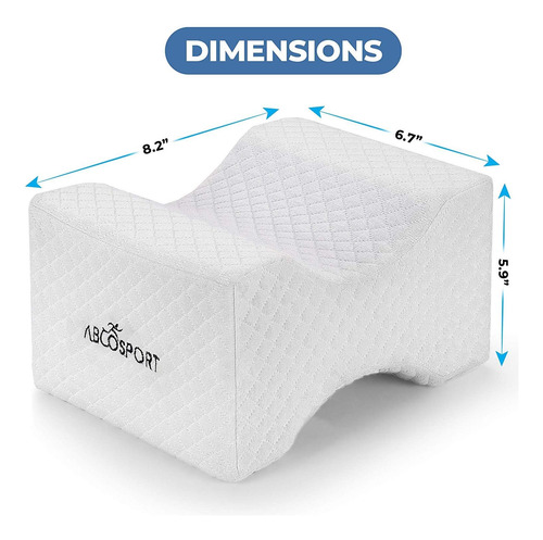 Abco Tech Almohada De Espuma Viscoelástica Para Rodillas Con