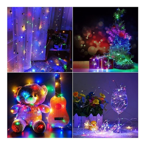 Pt Compatible Minilámpara De Navidad Led De 2 M, 40