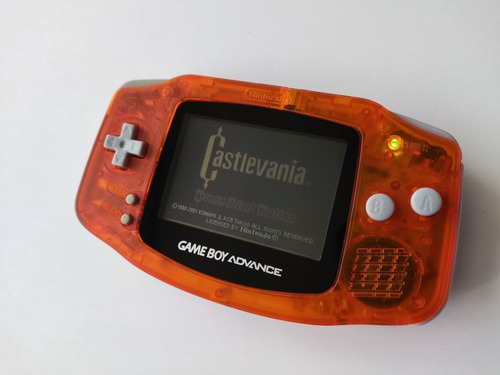 Gba Nintendo Game Boy Advance Naranja Transparente +juego