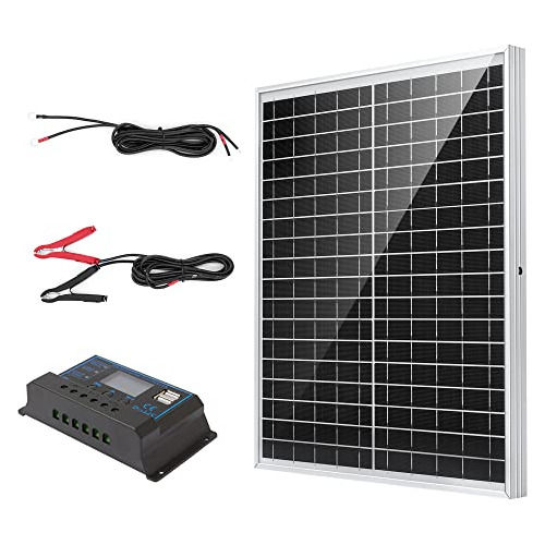 Kit De Panel Solar De 20w De 12v, Sistema Fuera De Red ...