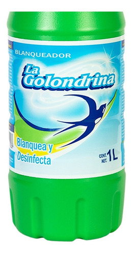 Caja 12 Botellas De Blanqueador Para Ropa La Golondrina 1 Lt