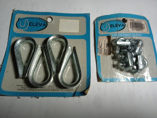 Perros Para Guaya 1/4 Galvanizado 