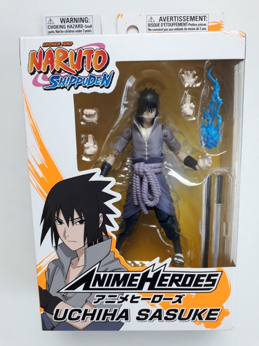 Naruto Figura Muñeco Uchiha Sasuke Juguete Bandai Nuevo