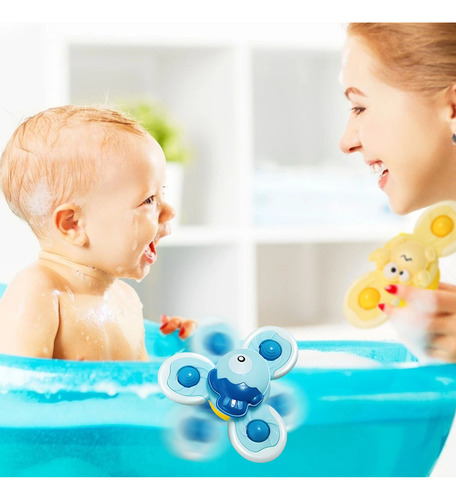 10pzs Juguetes De Baño Para Bebes 1 Año Sensoriales Niños Color Amarillo