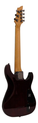 Guitarra Electrica Schecter Damien Elite 7 Para Zurdo Color Bordó Material Del Diapasón Palo De Rosa Orientación De La Mano Diestro