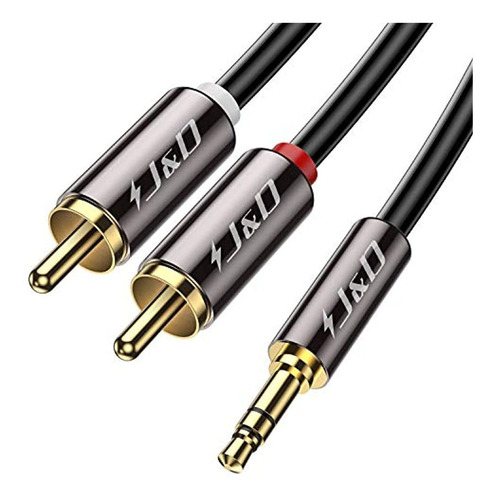 35 Mm A 2rca Cable J Y D Goldplated Cobre Shell Heavy Duty 3