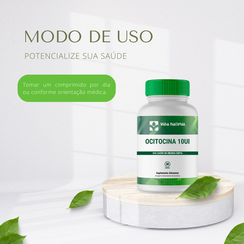 Ocitocina 10ui 30 Cápsulas Suporte Ao Bem-estar Relaxamento E Equilíbrio Emocional