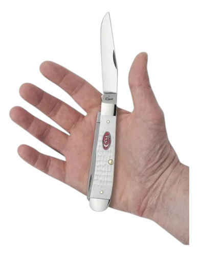 Navaja Case Xx Sparxx Blanco Sintético 60182 Ss 6254 Blanco