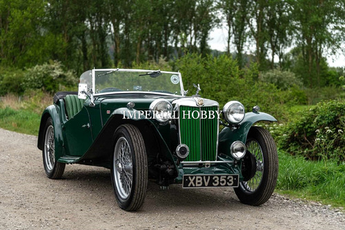 Mg Tc Midget 1947 - B Road Signature 1/18 Verde Ingles