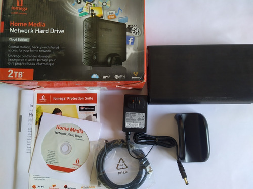 Hd 2tb - Iomega Home Media Network Drive - Novíssimo - Zero