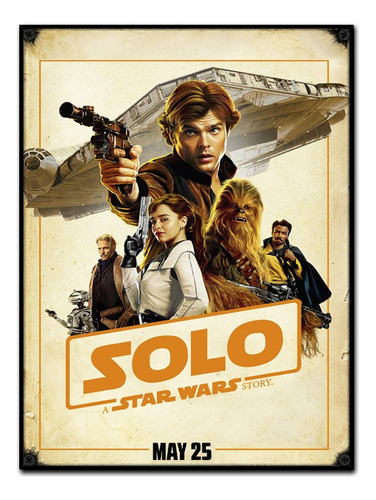 #505 - Cuadro Vintage 30 X 40 - Star Wars Poster No Chapa