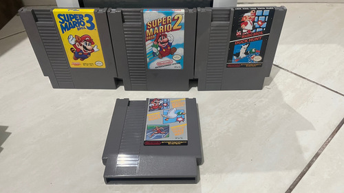 Lote 4 Mario Nes Em Ótimo Estado+ 1 Doublé Dragon (Usado)
