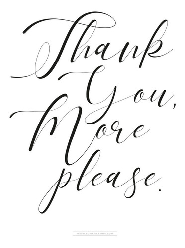 Cuadro Thank You. Lamina Sin Marco Estilo Nórdico.