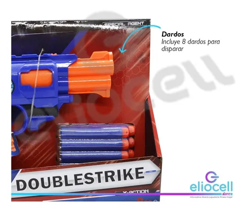 Pistola Arma Hero Firestrike Shooting Elite Agente 8 Dardos