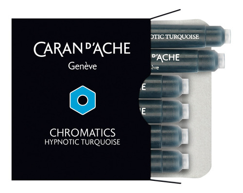 Caran D'ache Cartucho De Tinta,para Pluma Fuente, Pack 6 Pz