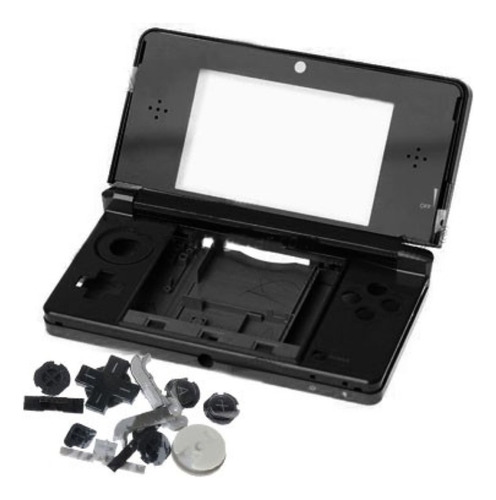 Carcasa Compatible Con Nintendo 3ds Completa Negro