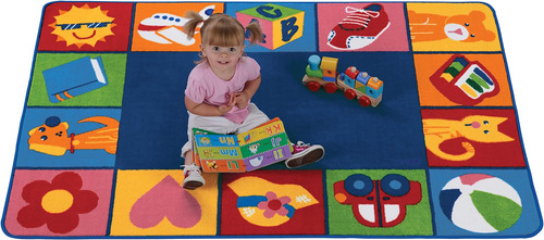 Carpets For Kids 6201 Kidsoft Alfombra De Bloques Para Niños