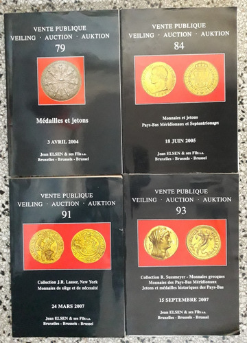 Jean Elsen Catalogos 2004 A 2007 Moneda Jeton Medalla Token