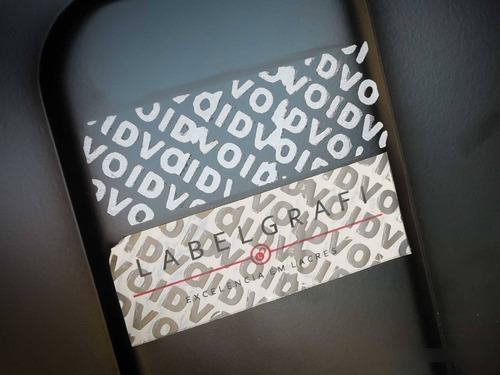 Lacre Void Branco Brilho 30x10mm Personaliza 100 Unidade Cor