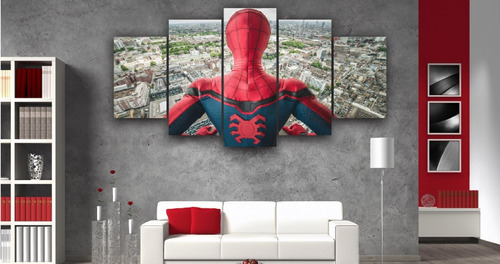 Quadro Mosaico Homem Aranha Spider Man Sala Quarto 