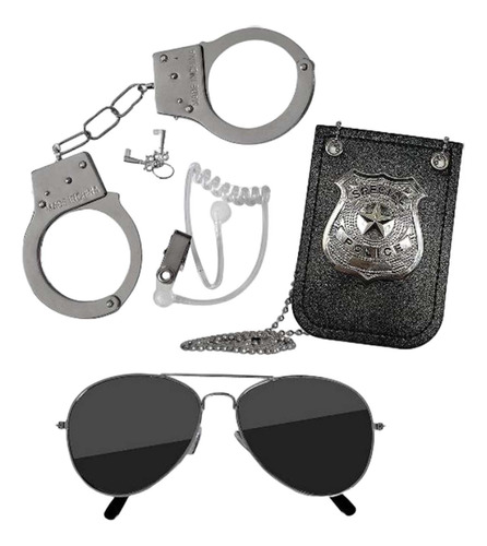 Juego De Accesorios Para Disfraz De Policía De Juguete De