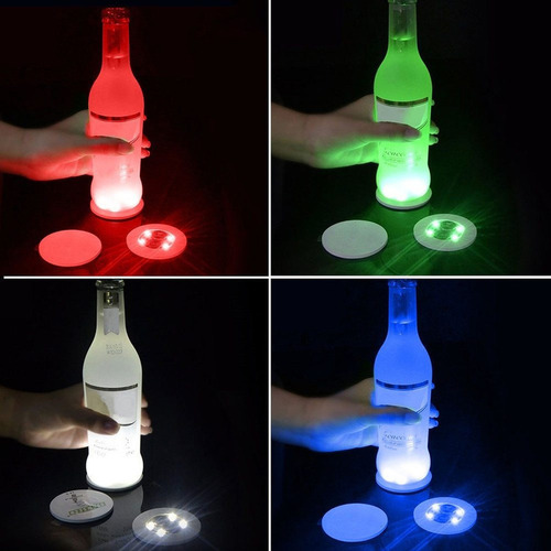 50 Pegatinas Para Botellas, Luces Led, Portavasos,