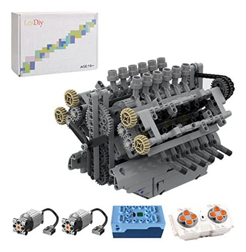 Modd Moder Motor V12 Con Kit De Construcción De La Caja De G