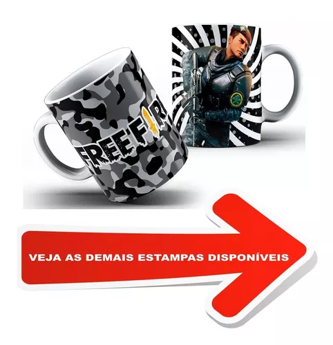 Caneca Gamer Free Fire Porcelana – Geração Bit Games