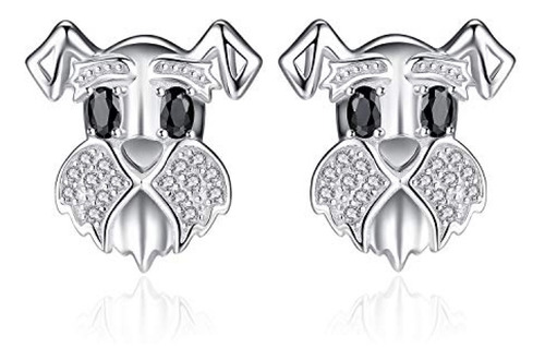 Aretes Jewelrypalace Schnauzer Terrier Perro Cachorro Mascot